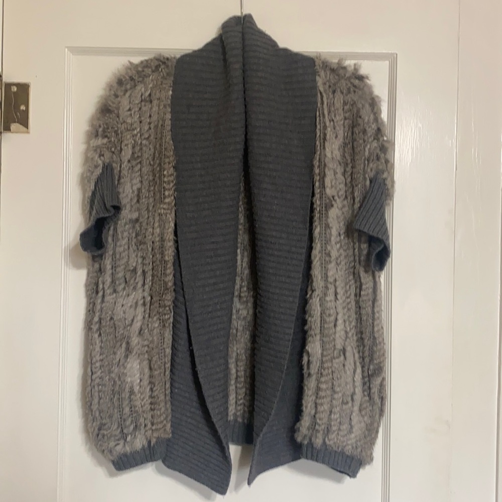 Grey Fur Vest